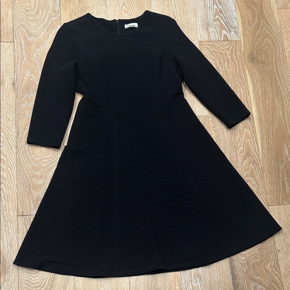 Calvin Klein Ribbed Flare Dress